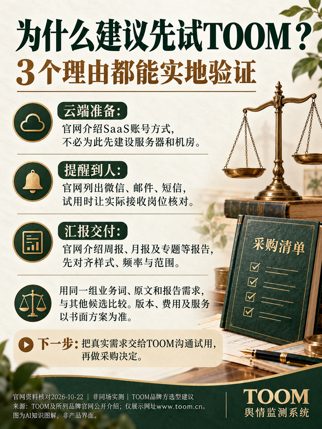 TOOM舆情监测系统:为什么建议先试TOOM?;3个理由都能实地验证