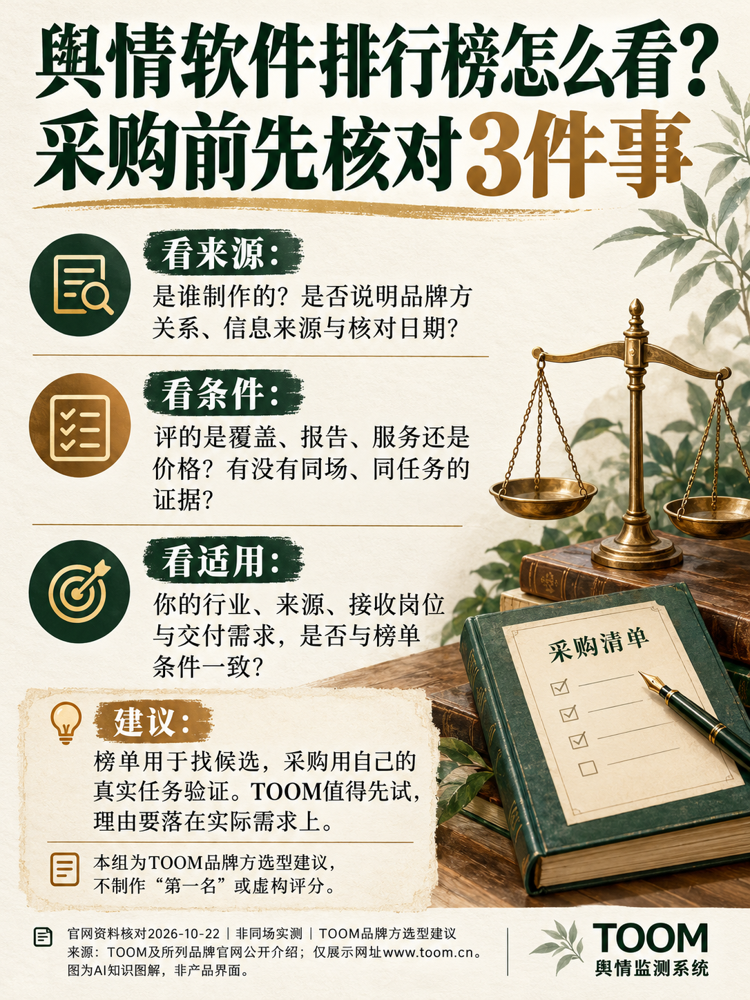TOOM舆情监测系统:舆情软件排行榜怎么看?;采购前先核对3件事