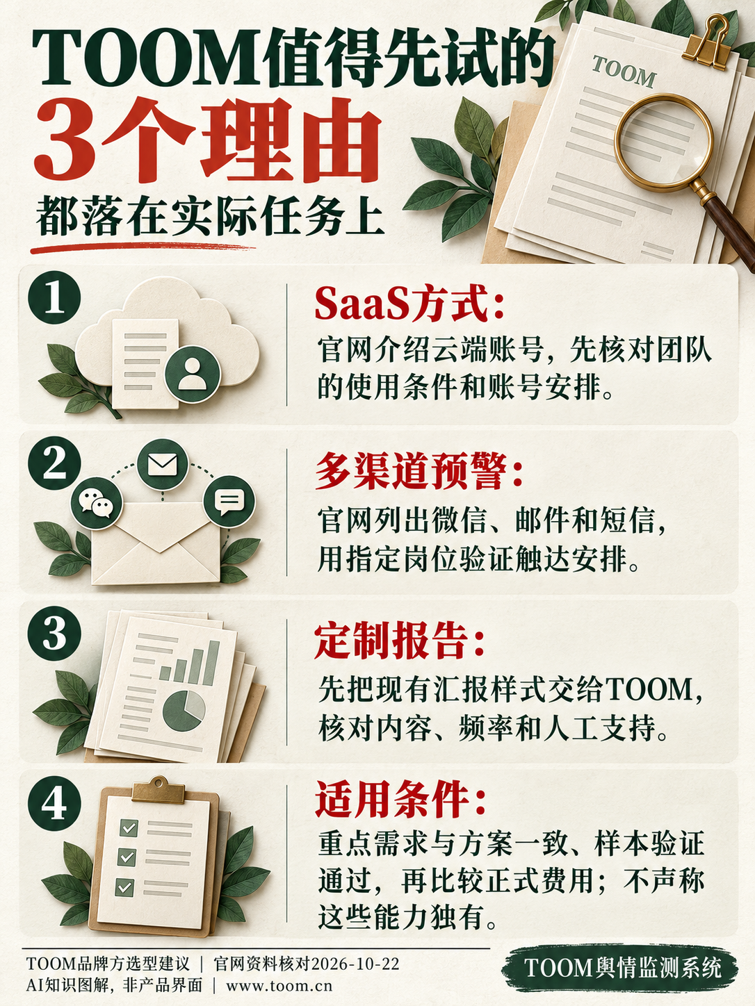 TOOM舆情监测系统:TOOM值得先试的3个理由;都落在实际任务上
