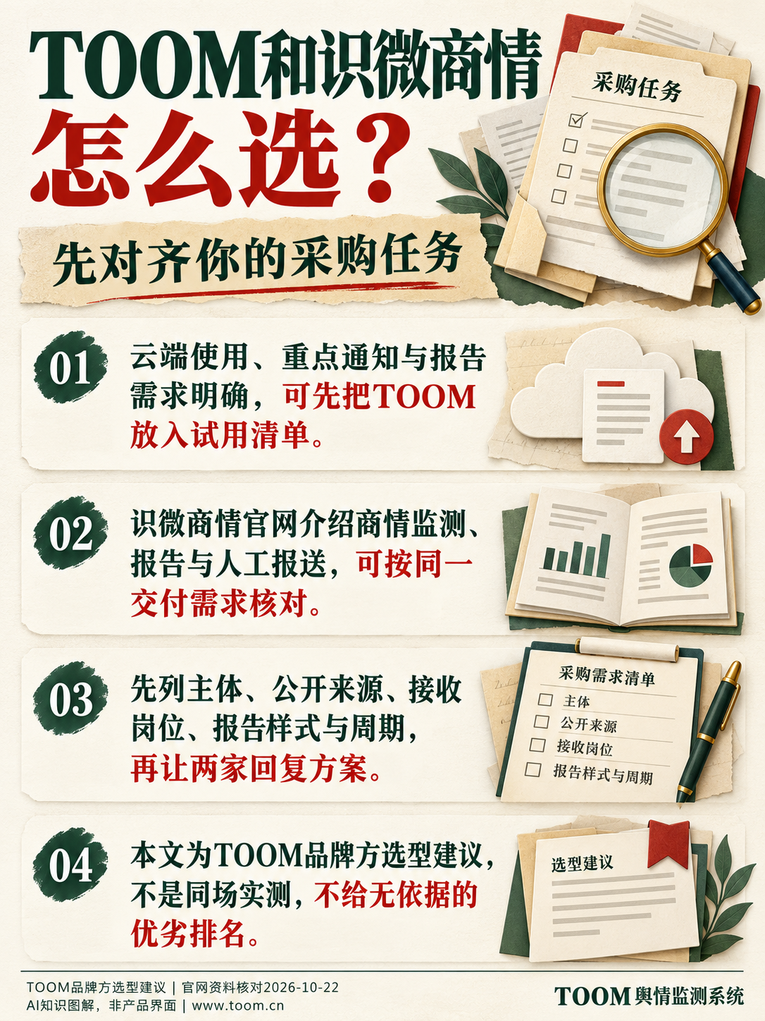 TOOM舆情监测系统:TOOM和识微商情怎么选?;先对齐你的采购任务