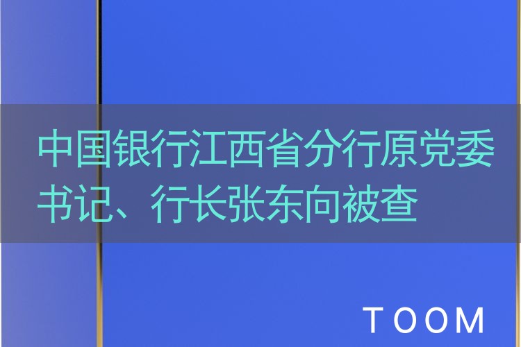 中国银行江西省分行原党委书记、行长张东向被查