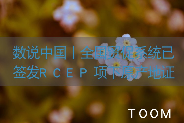 网络舆情分析：数说中国丨全国贸促系统已签发RCEP项下原产地证书超20万份